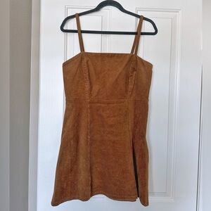 Corduroy Beige Dress | Size L